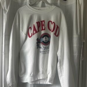 Oversized Altar'd State Classic White Sweatshirt
